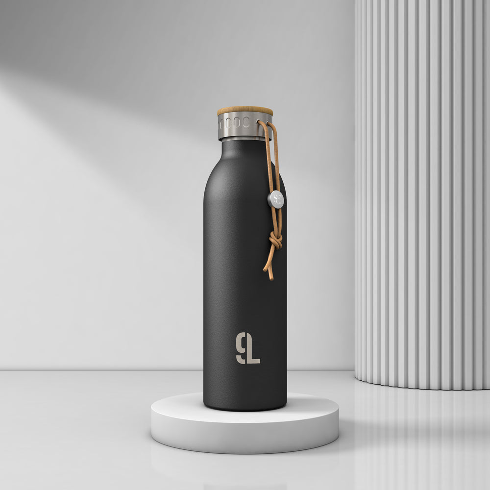 Vakuum-isolierte Edelstahl Trinkflasche mit Namensgravur