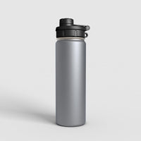 Edelstahl Sport-Trinkflasche - HYPRO Daytona-Grau