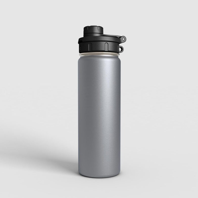 Edelstahl Sport-Trinkflasche - HYPRO Daytona-Grau