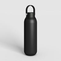 Edelstahl Trinkflasche  - SENSIA Vulkan-Schwarz