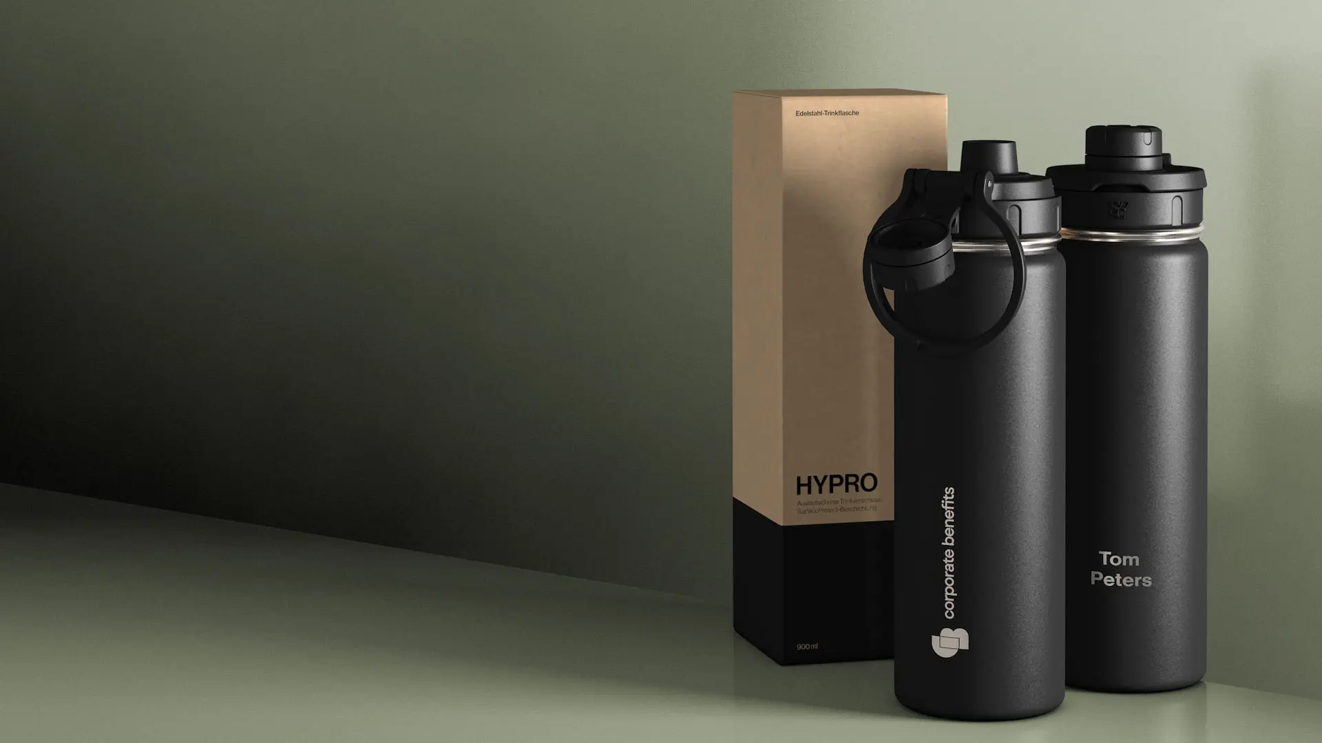 trinkflasche hypro hochwertiges mitarbeitergeschenk weihnachten