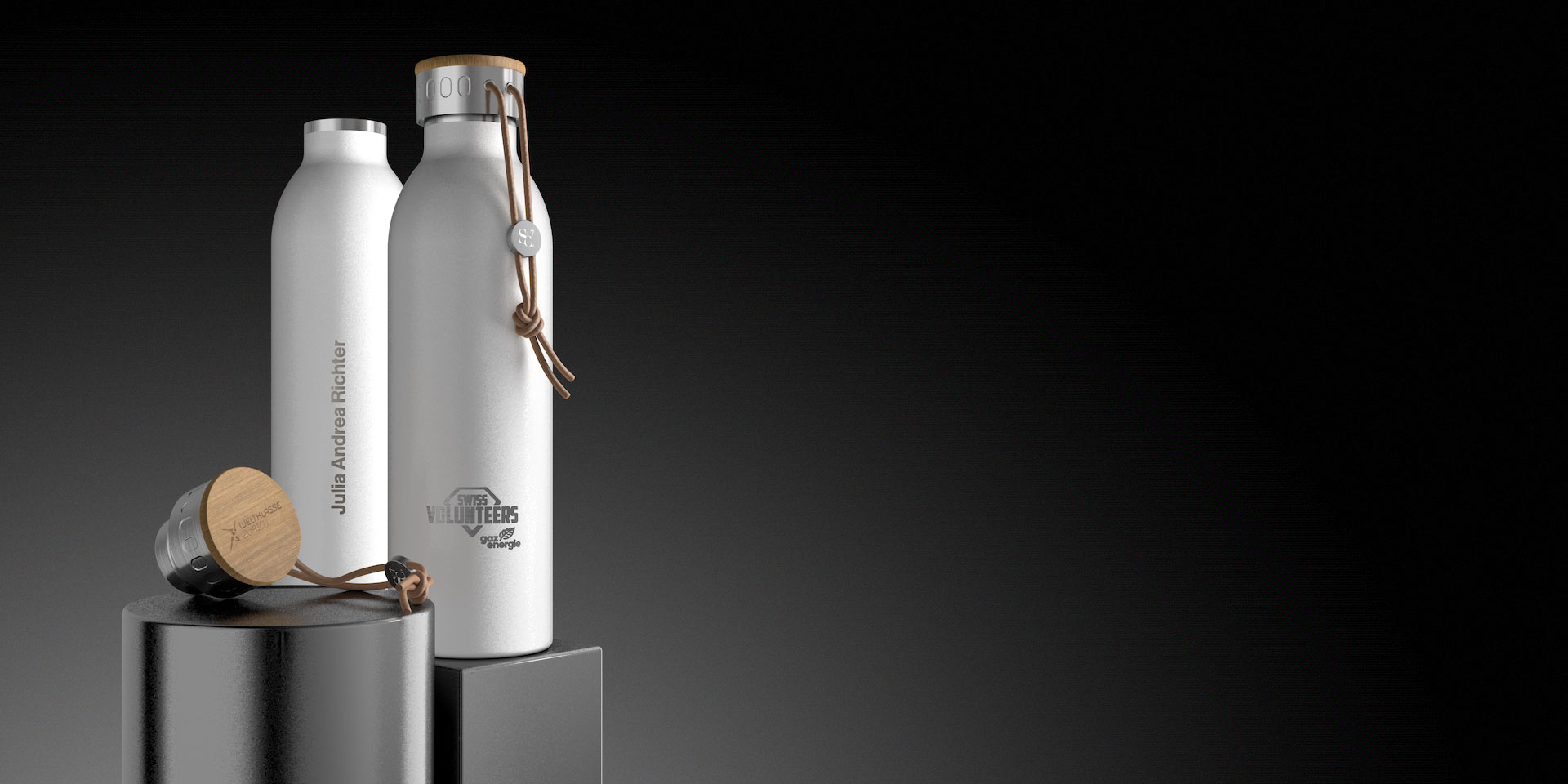 HYTE Trinkflasche in Weiss