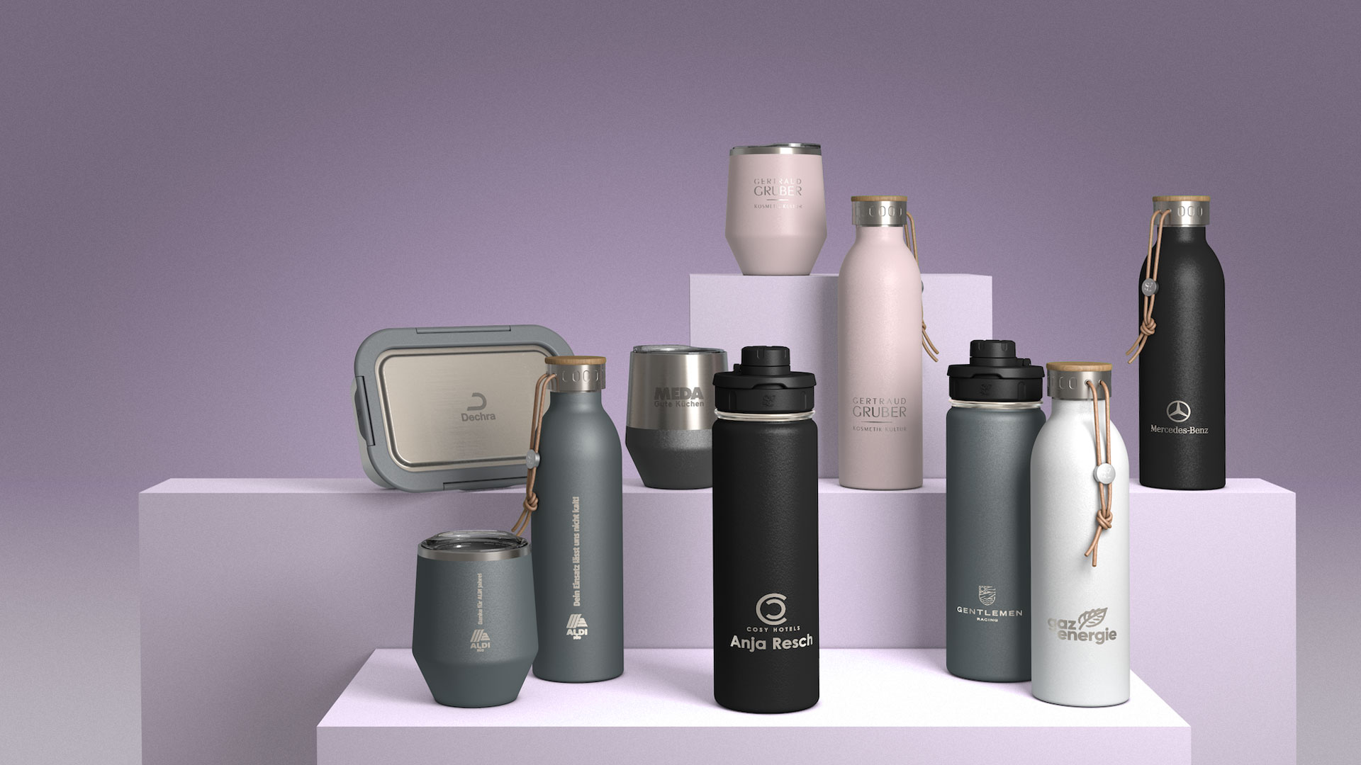 Mitarbeiter Goodie Set Edelstahl