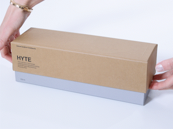 Trinkflasche HYTE mit hochwertiger Verpackung